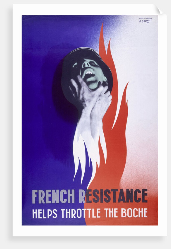 French Resistance helps Throttle the Bosch 1944 by Anonymous