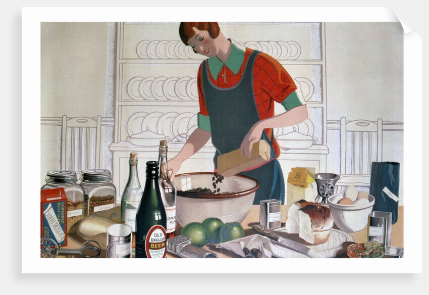 Making the Empire Christmas Pudding, c. 1920s by FC Harrison