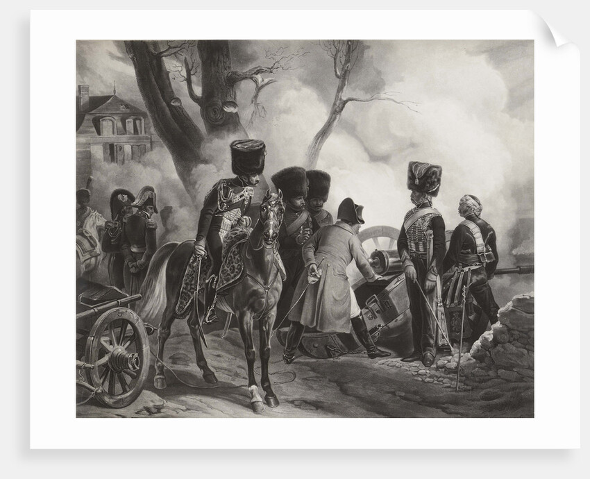 Napoleon at Montereau: The bullet that will kill me is not yet cast! by Anonymous