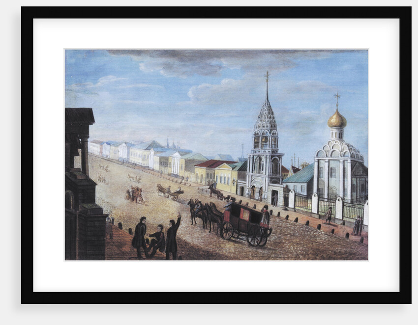View of the Arbat Street in Moscow, 1830s by Anonymous
