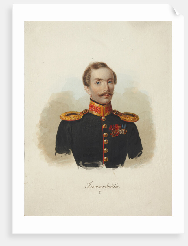 Viktor Semyonovich Ulyanovsky, 1839 by Anonymous