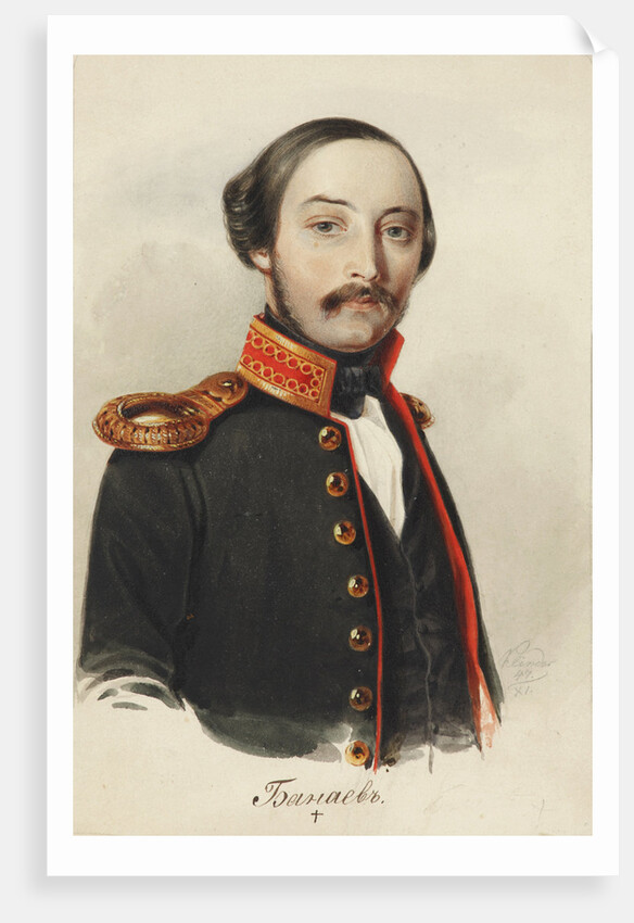 Portrait of Vladimir Dmitrievich Bakaev, 1847 by Anonymous