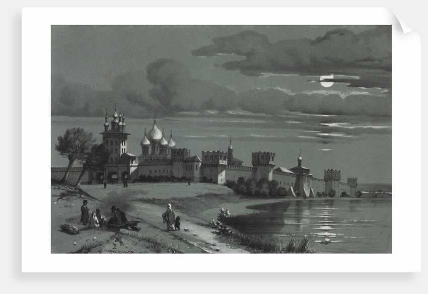 View of the Novodevichy Convent in Moscow, 1848 by Anonymous