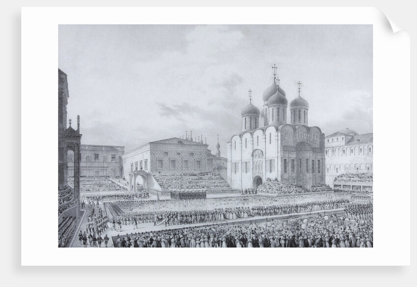 Cathedral Square, Kremlin, 1820s by Anonymous