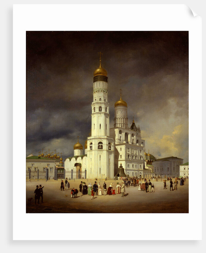Ivanovskaya Square in the Moscow Kremlin, 1839 by Anonymous