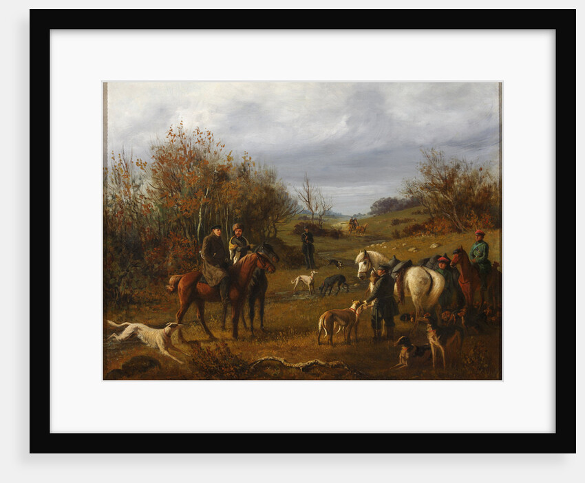 Hunting with Borzois, 1840s by Anonymous