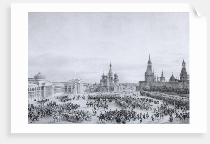 Red Square in Moscow, 1820s by Anonymous