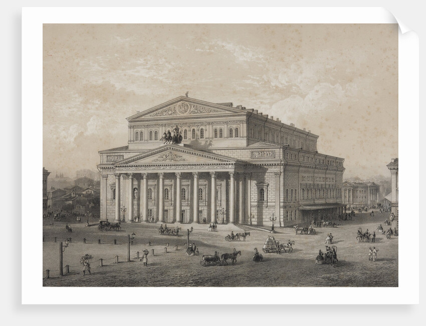 The Bolshoi Theatre in Moscow, 1859 by Anonymous