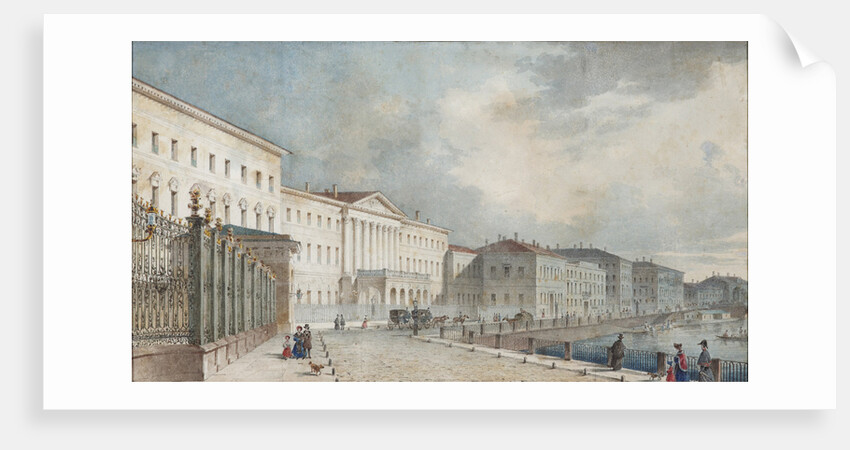The Catherine Institute on the Fontanka river, 1839-1840 by Anonymous