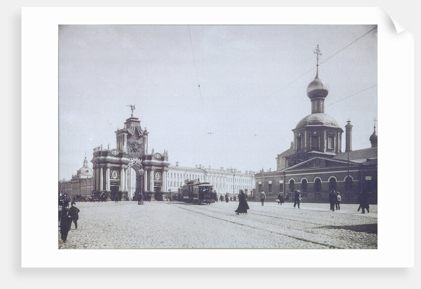 The Red Gates and the Church of Three Holy Hierarchs in Moscow, 1900s-1910s by Anonymous