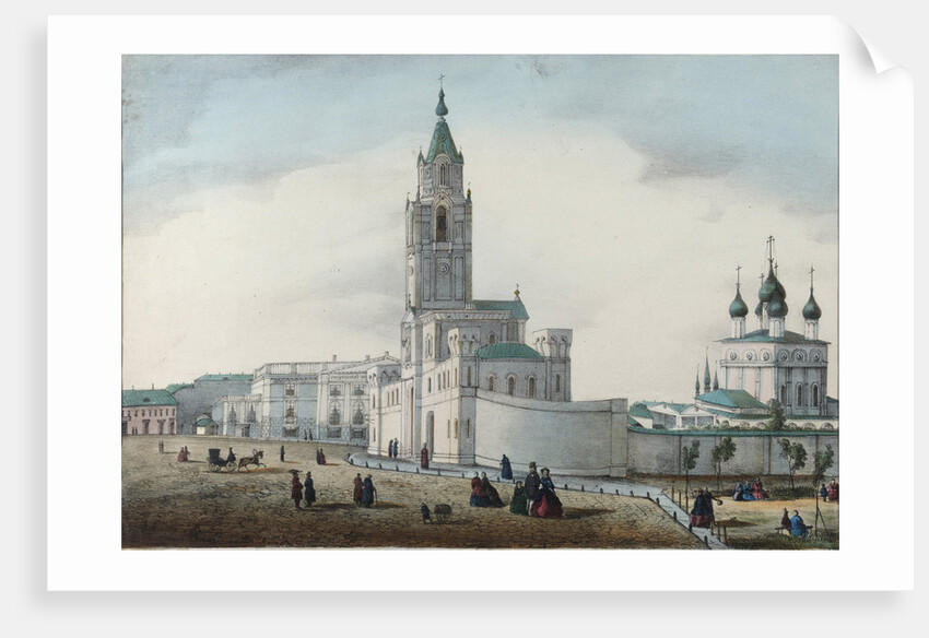 The Passion (Strastnoy) Monastery in Moscow, 1865 by Anonymous