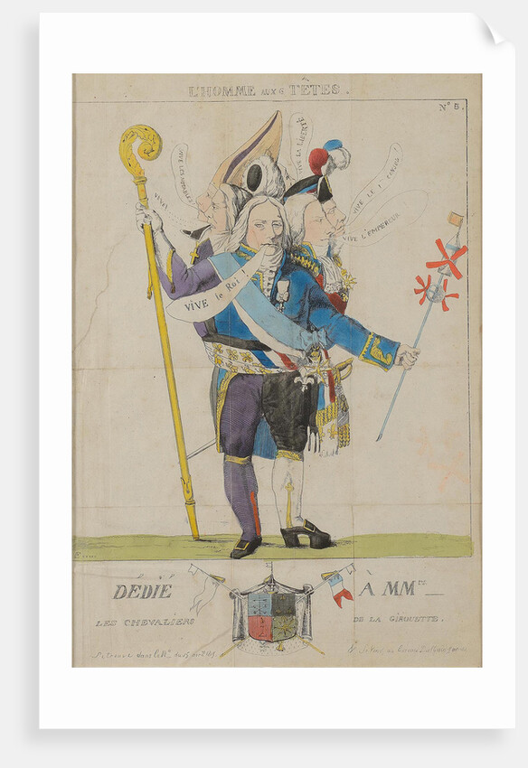 Talleyrand - the man with six heads, 1815 by Anonymous