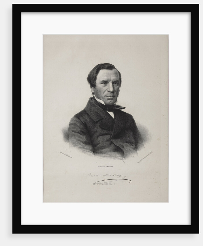 Portrait of the historian and journalist Michail Petrovich Pogodin, 1860s by Anonymous