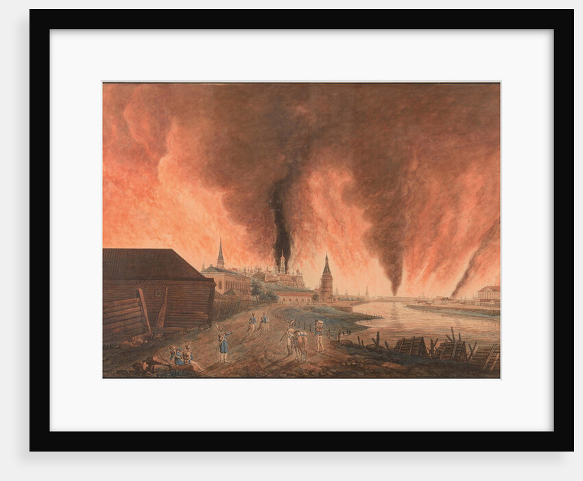 Fire of Moscow on 15th September 1812 (The French in Moscow), 1812 by Anonymous