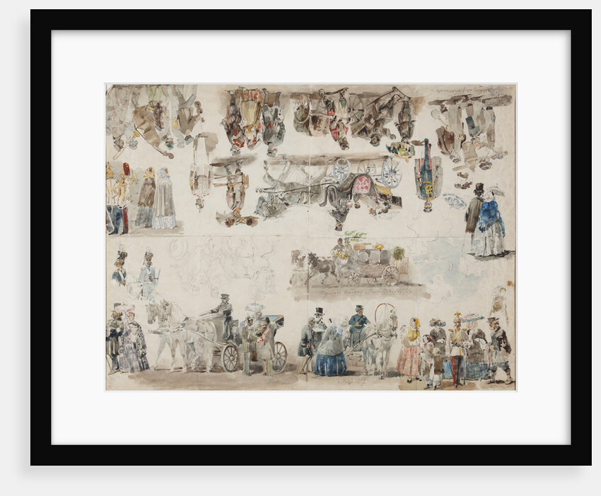 Genre scenes in St. Petersburg, 1857 by Anonymous