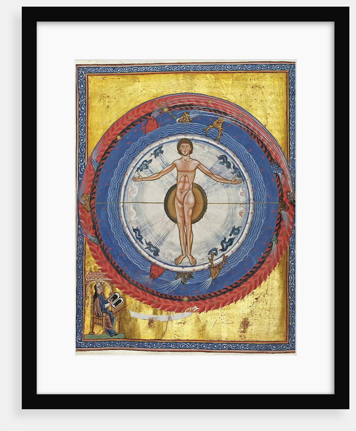 Macrocosm and Microcosm (Vision from Liber Divinorum Operum), ca 1220-1230 by Anonymous