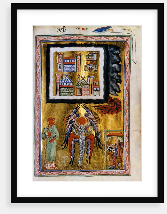 The Completion of the Cosmos (Vision from Liber Divinorum Operum), ca 1220-1230 by Anonymous