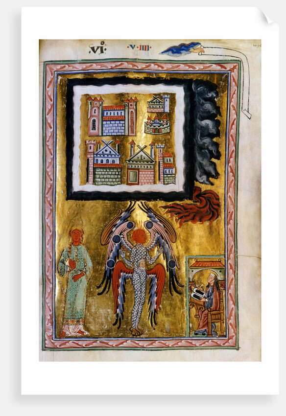 The Completion of the Cosmos (Vision from Liber Divinorum Operum), ca 1220-1230 by Anonymous