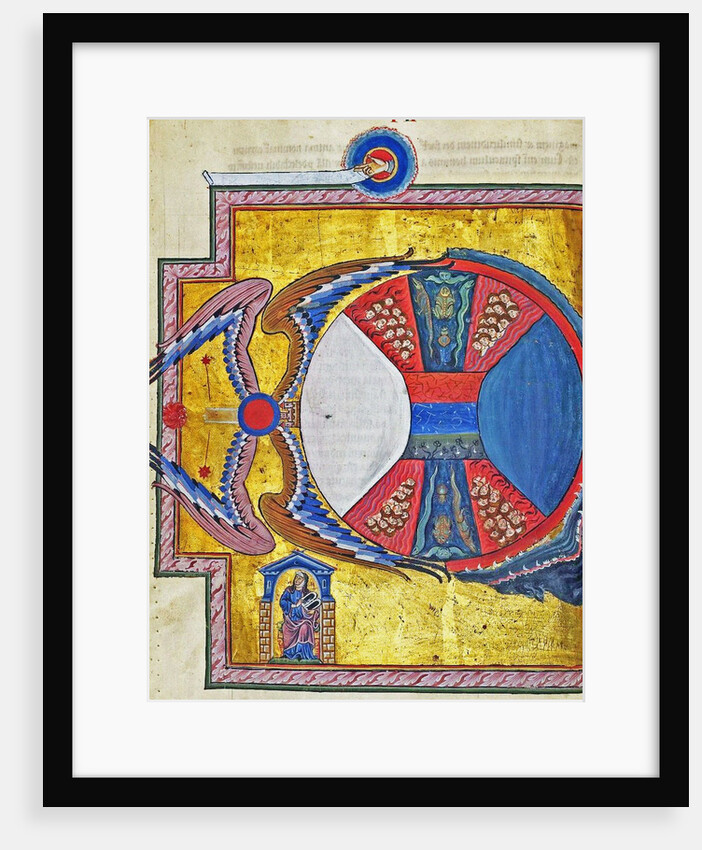Living, Dying and Purgatory. (Vision from Liber Divinorum Operum), ca 1220-1230 by Anonymous