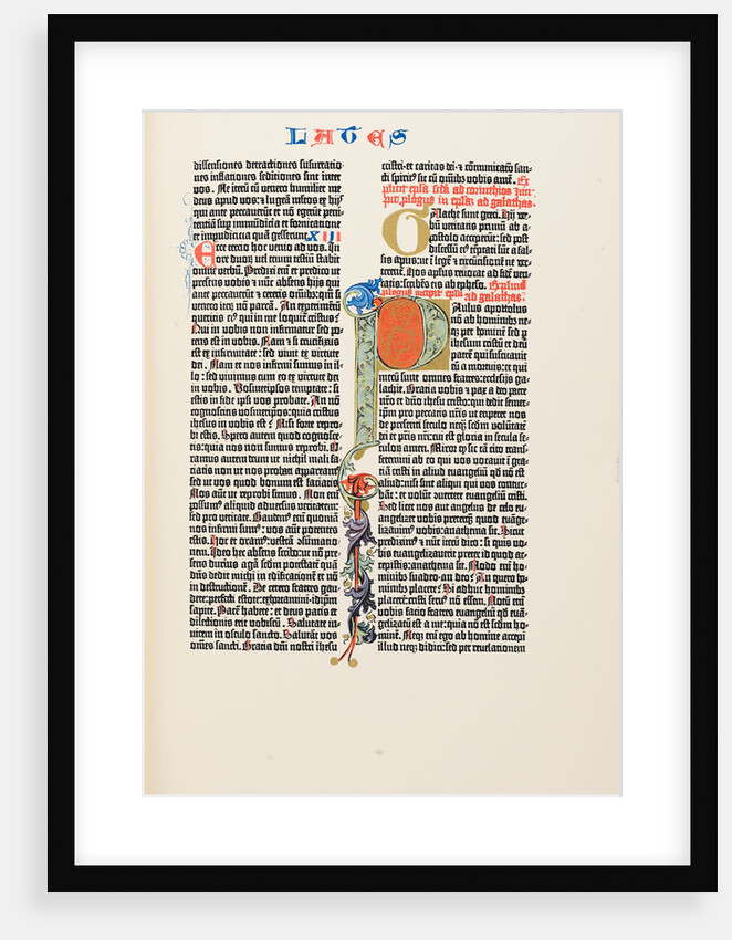 The Gutenberg Bible, 1454 by Anonymous