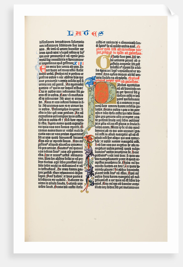 The Gutenberg Bible, 1454 by Anonymous