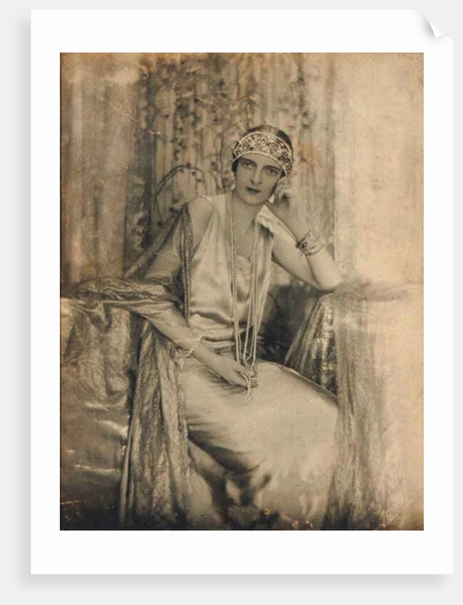 Portrait of Princess Irina Alexandrovna of Russia, wearing one of the Maison Irfé creati by Anonymous