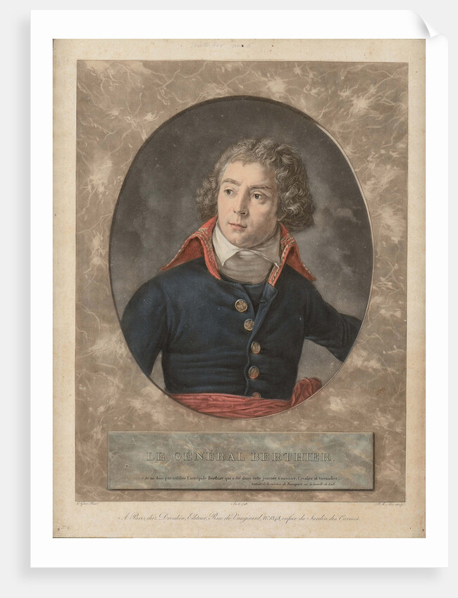 Louis-Alexandre Berthier at Lodi on 10 May 1796, 1798 by Anonymous