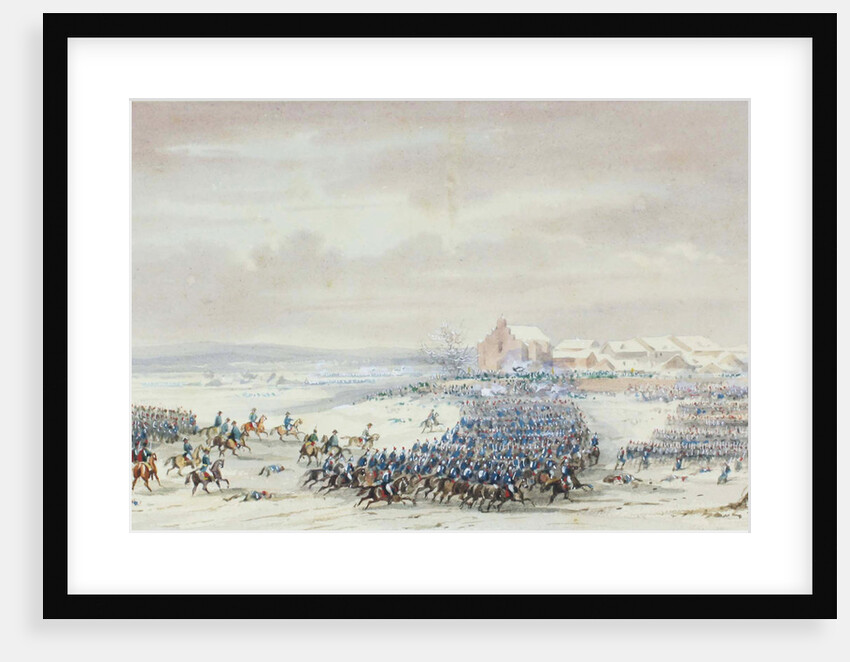Murats Cavalry Charge at Eylau by Anonymous