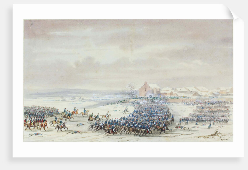 Murats Cavalry Charge at Eylau by Anonymous