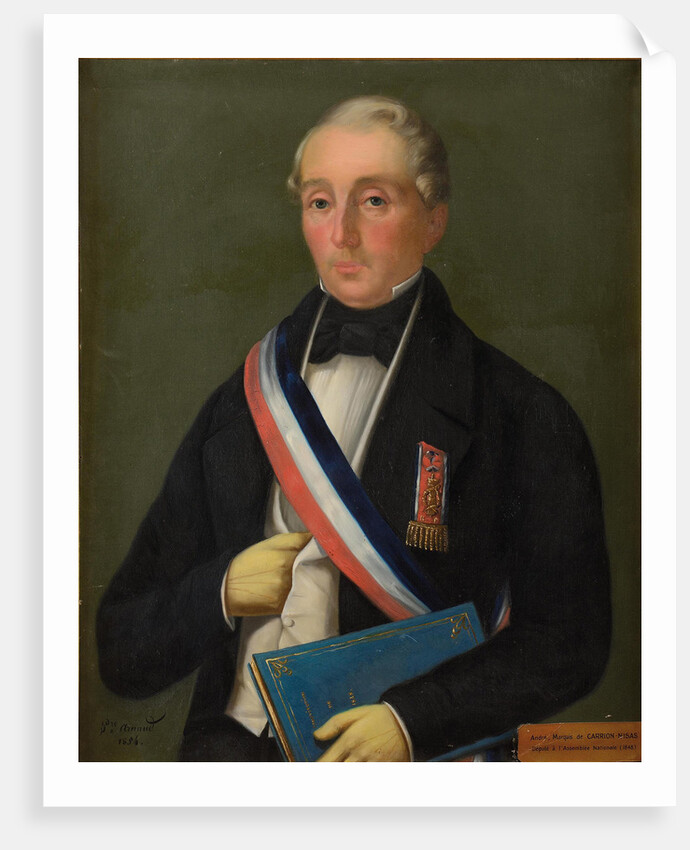 Portrait of André Henri François Victor Carrion-Nisas, 1854 by Anonymous