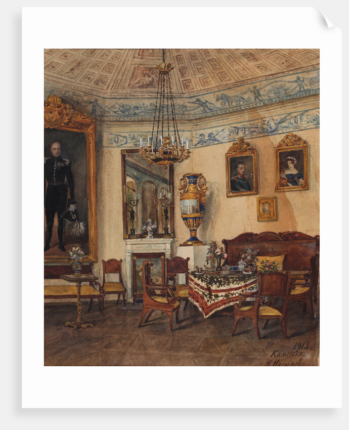Interior in the Kamenka Estate of the Podolia Governorate, 1913 by Anonymous