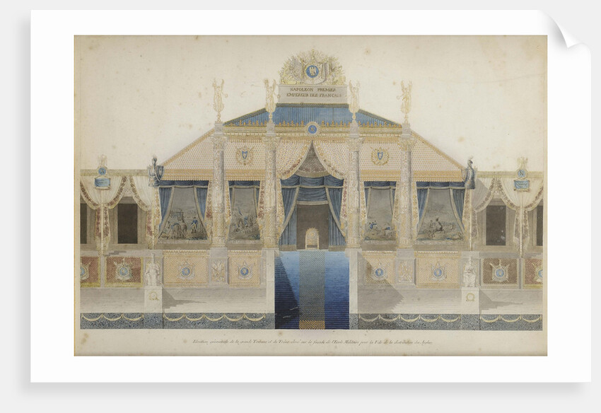 Project of the Great Tribune and the Throne for the Feast of the Distribution of Eagles, 1807 by Anonymous
