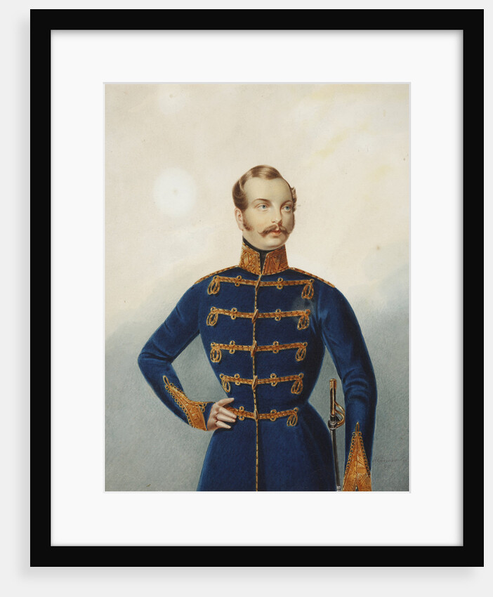 Portrait of the Crown prince Alexander Nikolayevich, 1850 by Anonymous