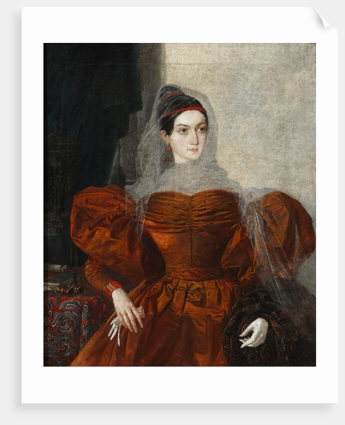 Portrait of Vera Alexandrovna Nashchokina, End 1830s by Anonymous