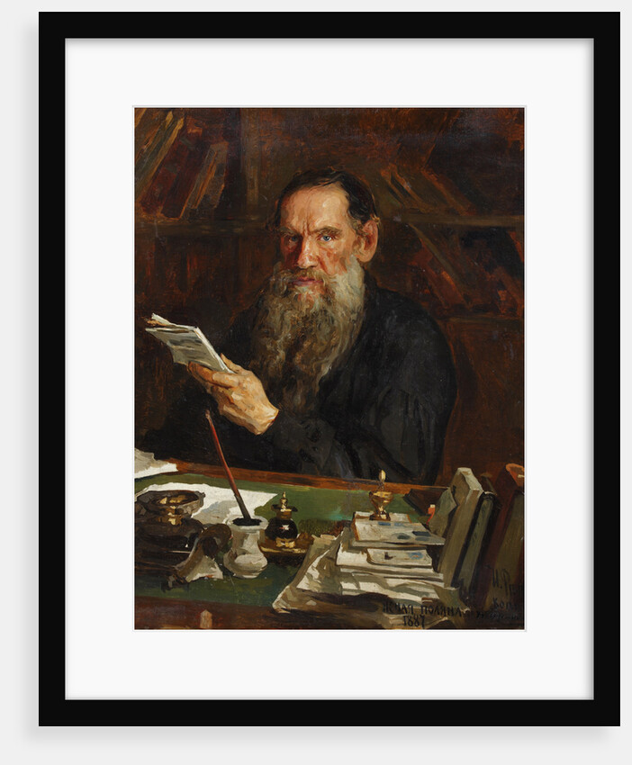 Portrait of the author Count Lev Nikolayevich Tolstoy, End of 19th cen by Anonymous