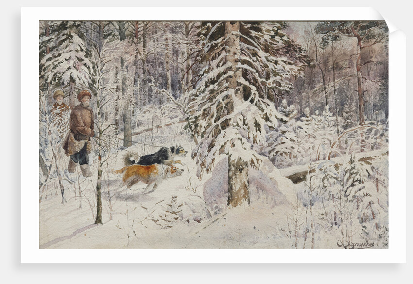 The hunters, Second Half of the 19th cen by Anonymous