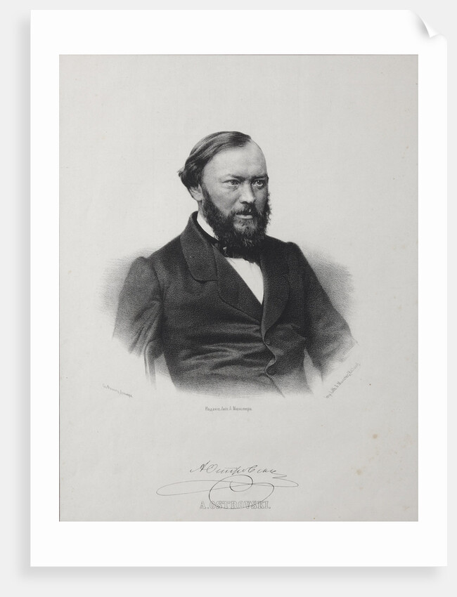 Portrait of the Dramatist Alexander Nikolayevich Ostrovsky, 1860s by Anonymous
