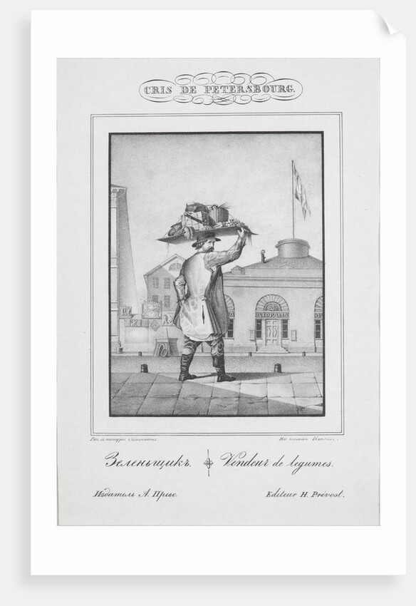 The vegetable seller, 1830-1831 by Anonymous