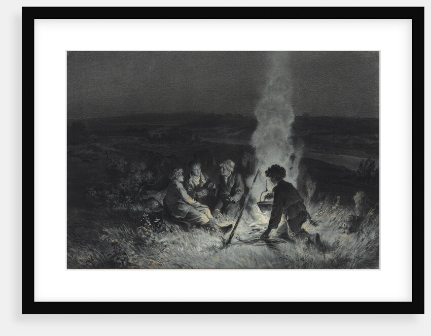 The Night Watch. Illustration for Sketches from a Hunters Album by I. Turgenev, 1883-1884 by Anonymous
