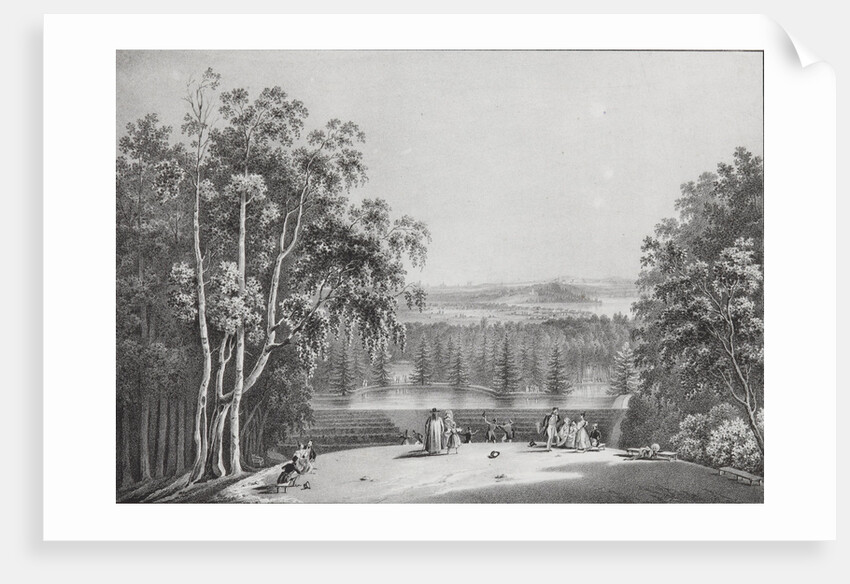View of Saint Petersburg from the Parnas Hill in Pargolovo, 1833 by Anonymous