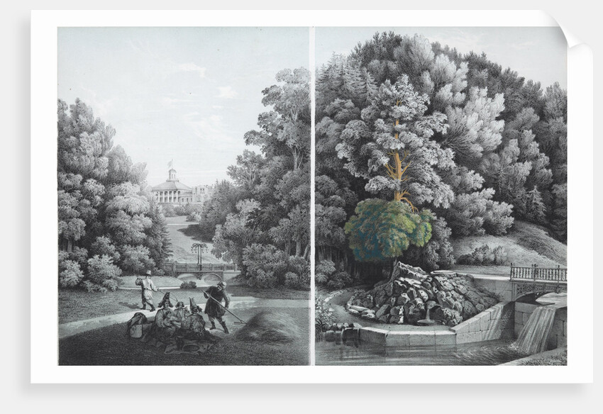 View of the Shablykino Estate, 1856 by Anonymous