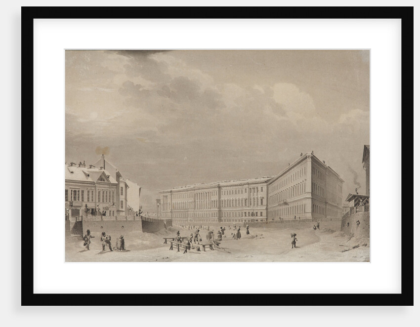 Saint Petersburg. The General Staff building on the Moika River embankment, before 1833 by Anonymous