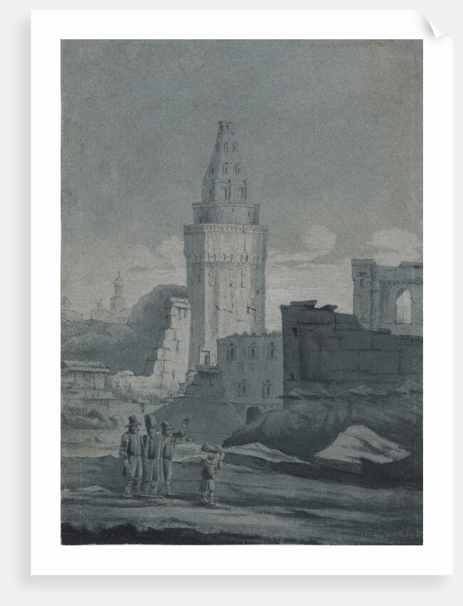 View of the ruins caused by a bomb explosion in the Moscow Kremlin during the retreat of the French by Anonymous