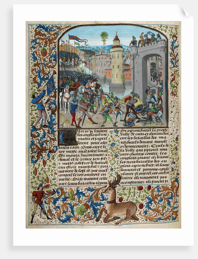 The Battle of Caen in 1346 by Anonymous
