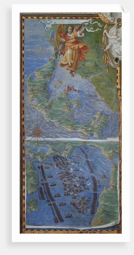 Corfu island and The Battle of Lepanto, 1583 by Anonymous