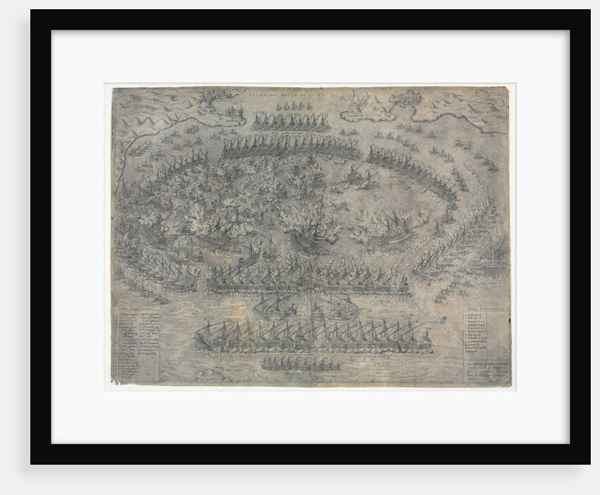 The Battle of Lepanto on 7 October 1571, 1572 by Anonymous