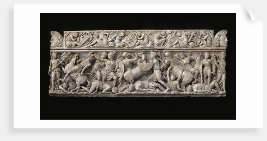 Sarcophagus with battle scenes between the Greeks and the Amazons, 2nd cen. AD by Anonymous