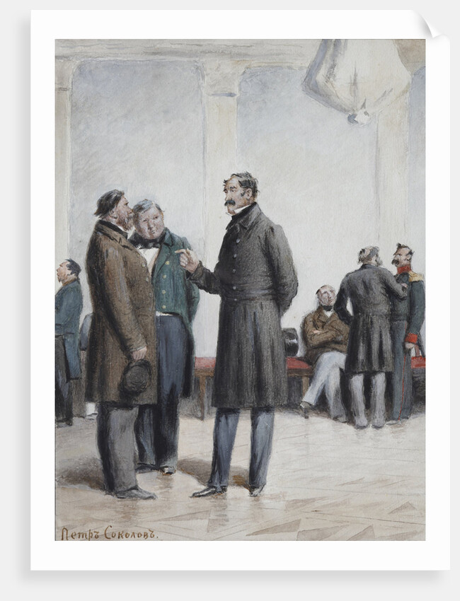 Illustration for the story Two Landowners (from A Sportsmans Sketches) by Ivan Turgenev, 1880s by Anonymous