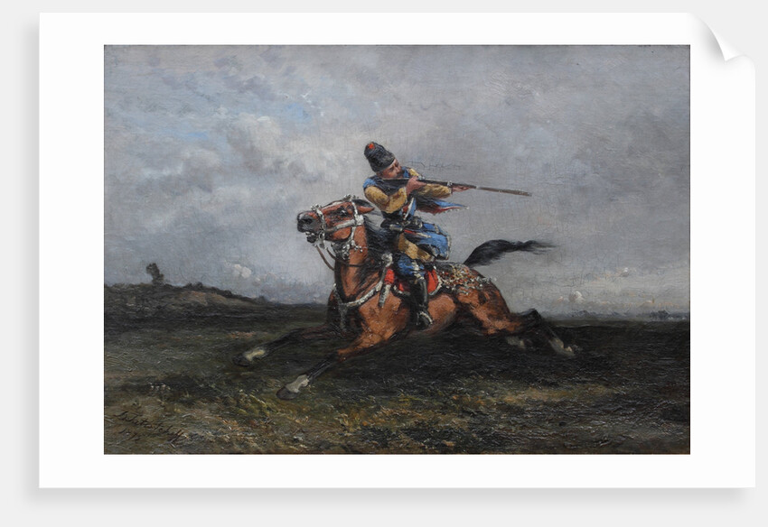 A Circassian rider, 1872 by Anonymous
