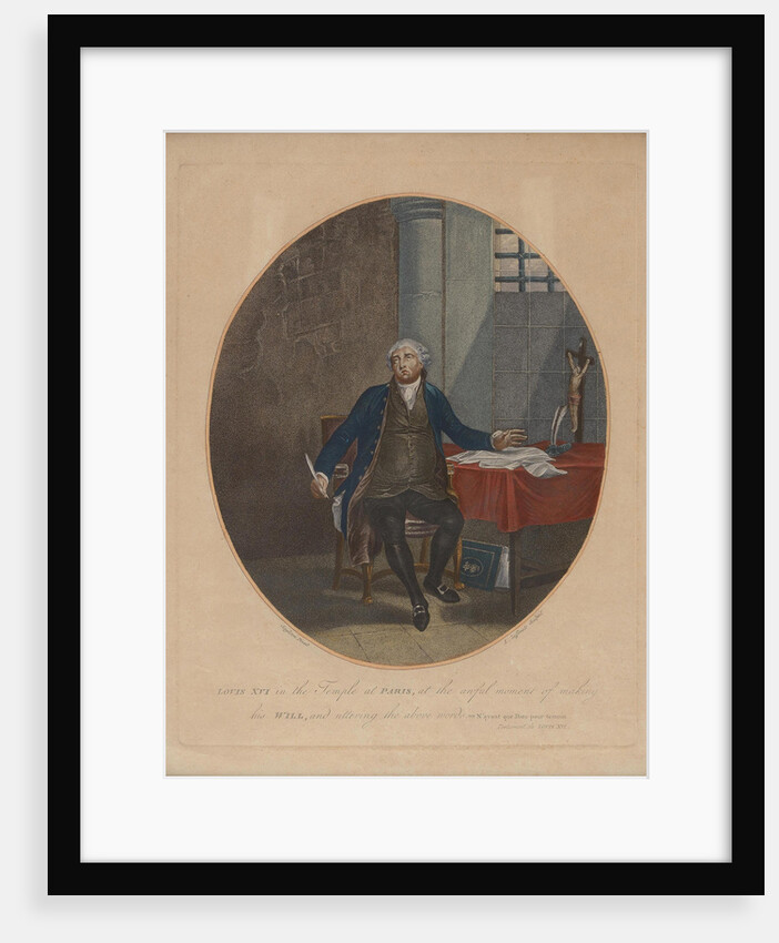 Louis XVI in the Temple, ca 1797 by Anonymous